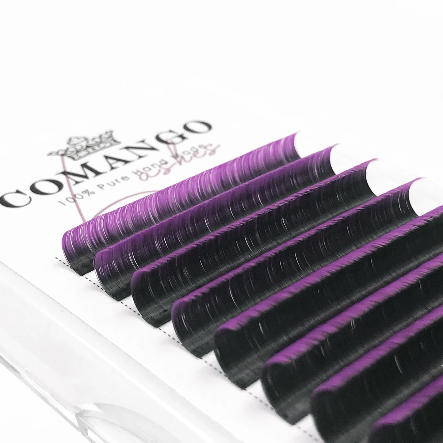 0.07mm Ombre Easy Fan Lashes Extension C/D Curl Wispy Natural Soft Gradient Pink/Blue/Green/Purple Volume Fans Silk Mink Lashes