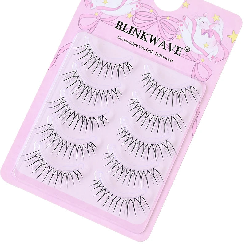 U-shaped False Eyelashes K-Pop Idol Lashes Zhang Yuanying Inspired Comic Eye Lashes Natural Wispy Lash Extension