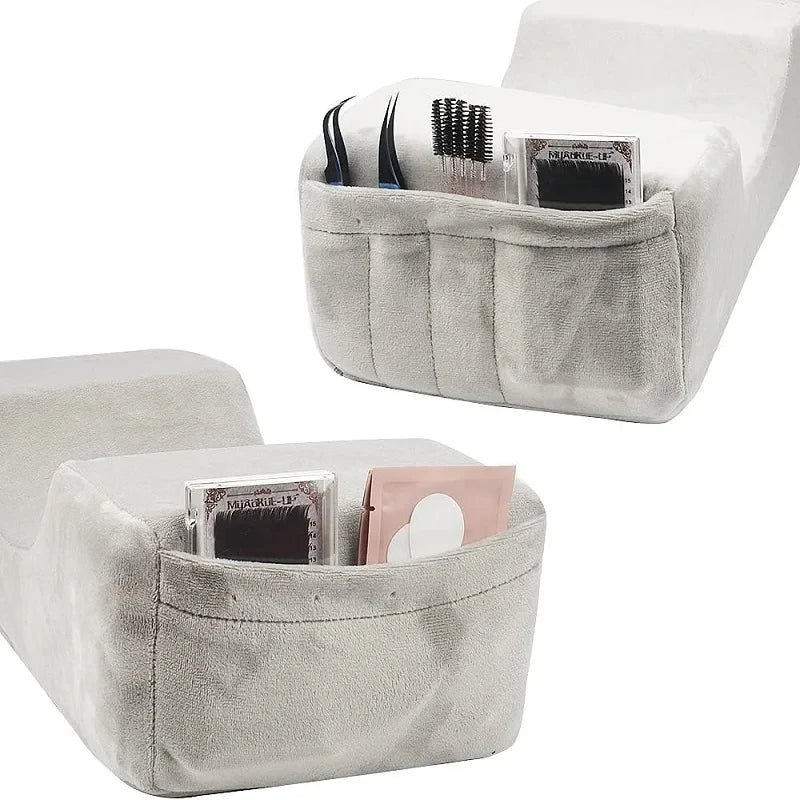 Grafted Eyelash Pillow Neck Support Grafting Lashes Memory Foam Cushion Eyelash Extension Soft Pillow With Pocket Makeup Salon