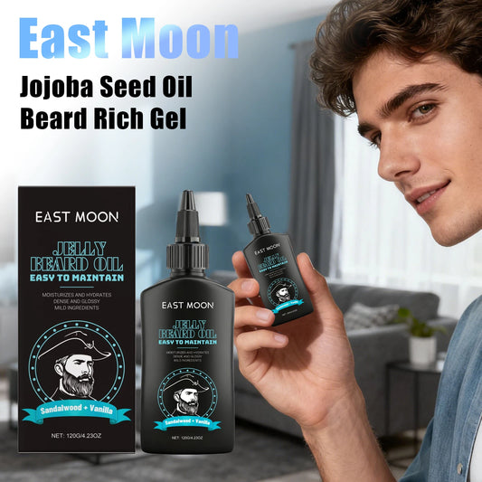 East Moon Jojoba Seed Oil Beard Care Gels Effectively Nourish Increases Soften Keep Shine Natural Nursing Daily Beard Care Oils