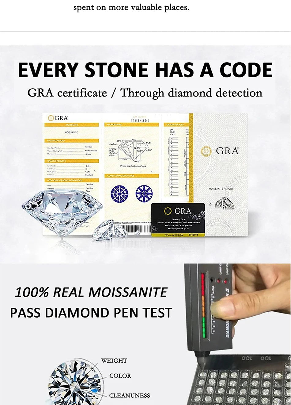 PERFANY All Moissanite Ring Women's 100% Pure Silver Twisted Pattern Design GRA Laboratory Diamond Wedding High End Jewelry