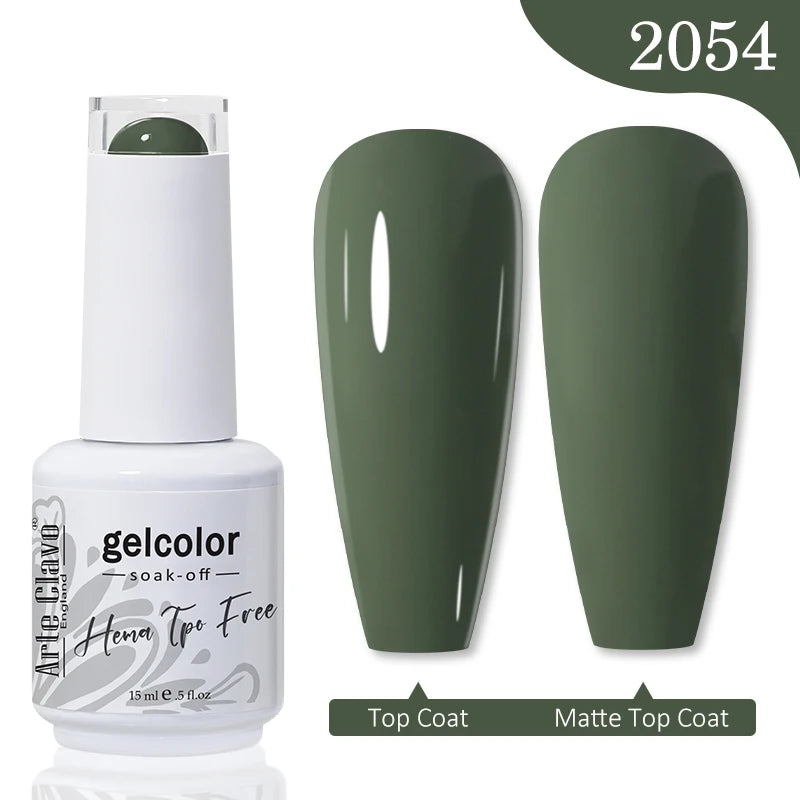 Arte Clavo Spring Summer Gel Nail Polish Gorgeous Color 15ml Semi Permanent Soak Off UV LED Gel Nail Art DIY Design Varnishes