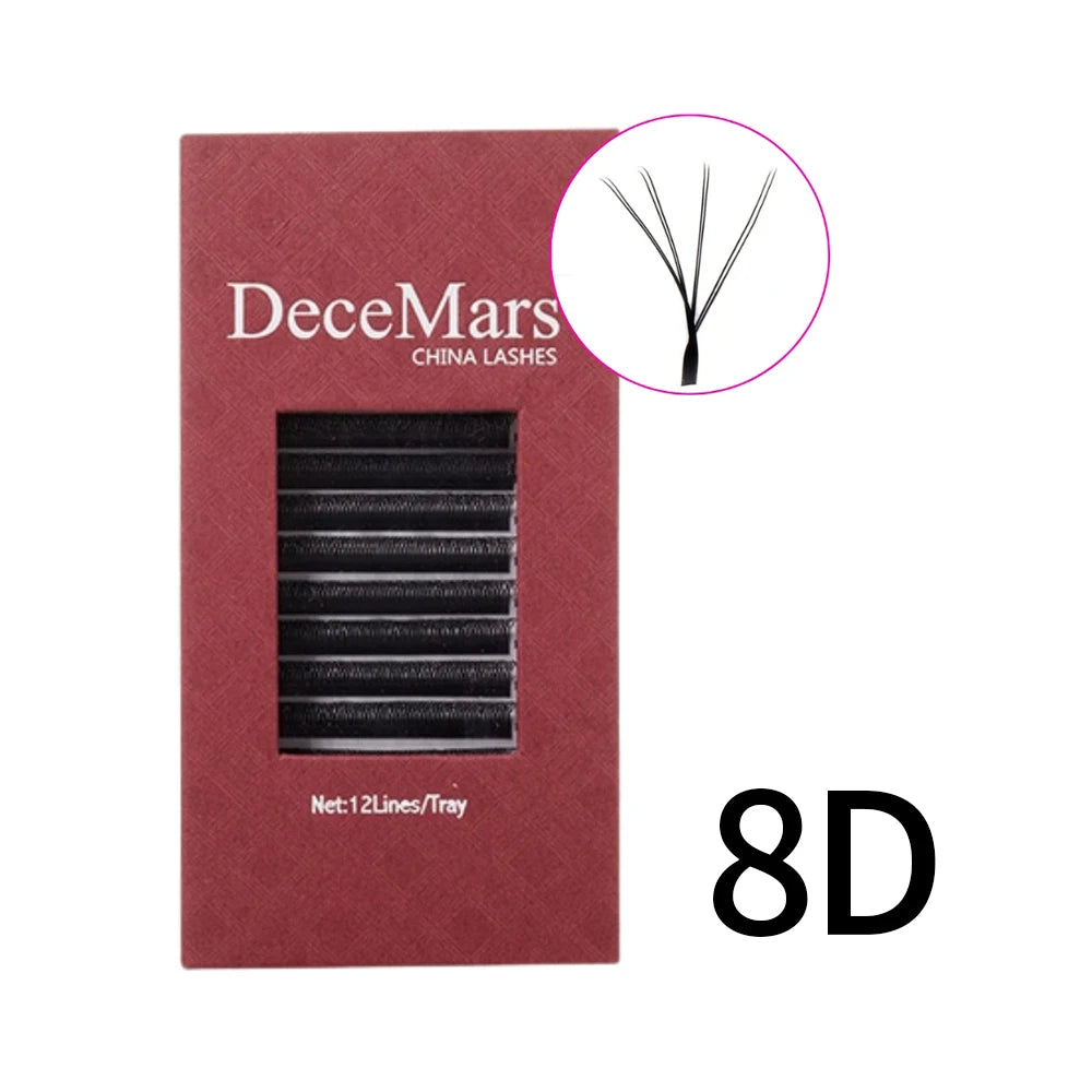 DeceMars 3DW/4DW/5DW/6DW/NEW 6DW/7DW/8DW/NEW 8DW/9DW/10DW/NEW 10DW Eyelash Extension for Makeup