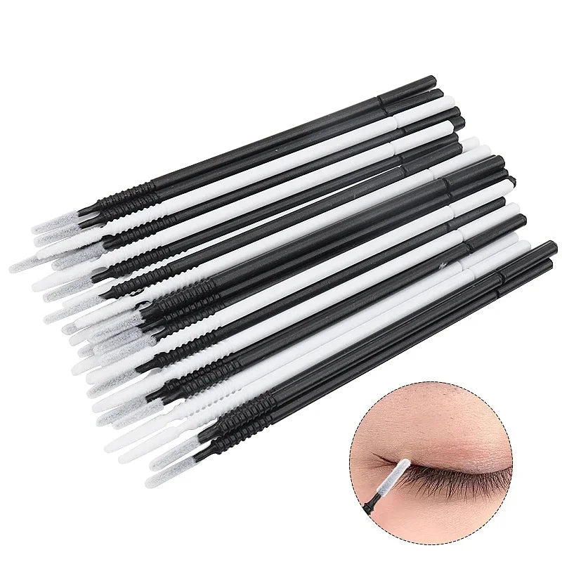 100 Pcs Disposable Spiral Mascara Brush Handle Microbrush Applicator Lashes Brushes Eyelash Extension Makeup Tools lash brush