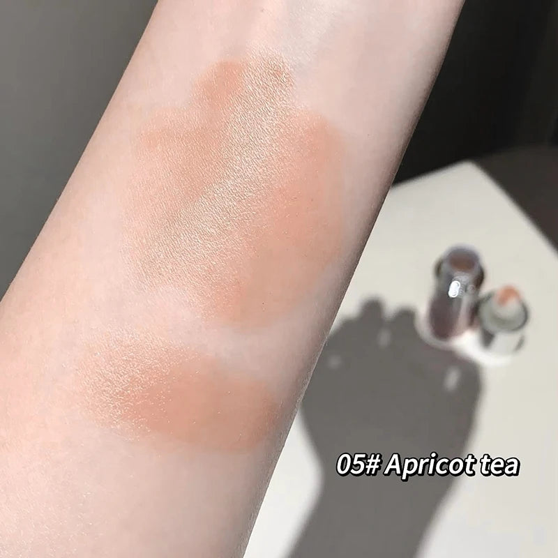 Gege Bear 5-color Liquid Blush Stick With Sponge Head Long-lasting Suitable for All Skin Tones Brightening Effect Holiday Gift