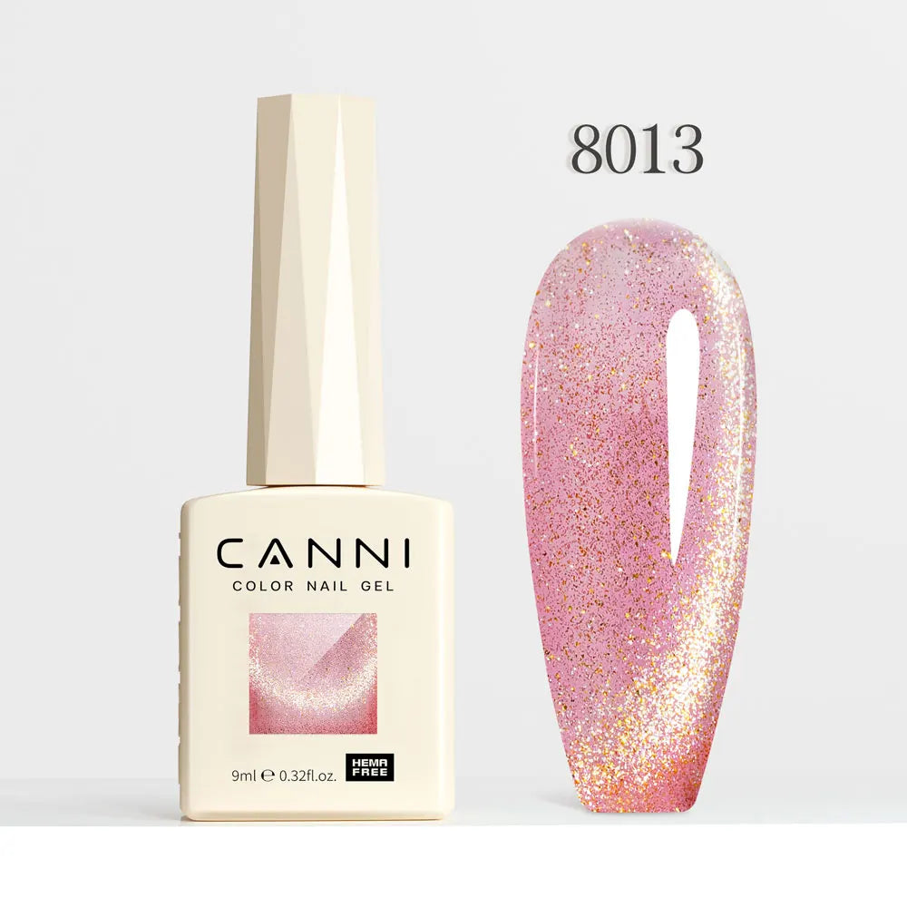 9ml CANNI Nail Gel Polish HEMA FREE Diamond Sparkle Sequin Gorgeous Color Venalisa Semi Permanent Soak Off UV LED Glitter Nails