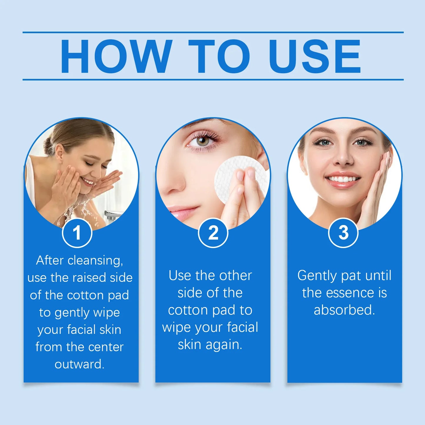 Salicylic Acid Cleaning Cotton Pads Shrink Pores Remove Blackheads Dead Skin Acne Repair Exfoliate Moisturizing Facial Skin Care