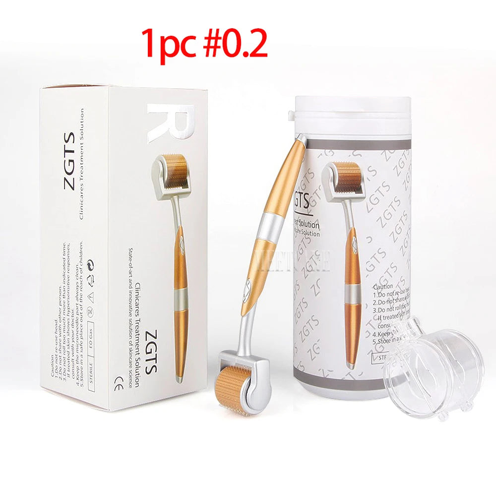 1/2/4pcs ZGTS192 Derma Roller Beauty 192pin Micro Needles Dermaroller Skin Care Tool for Face Body Hair Microneedle Reusable