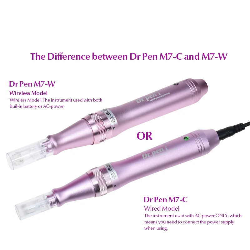 Authentic Dr pen Ultima M7 Wireless Professional Microneedling Pen Tattoo Pen Mesotherapy  Skin Care Kits needle length 0.25 mm
