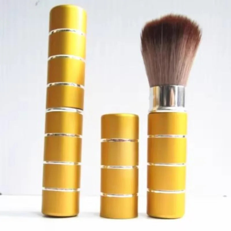 Retractable Dome Blush Make Up Brushes Aluminum Eyeshadow Foundation Facial Brushes Make Up Cosmetic Tools Women Girls Wholesale