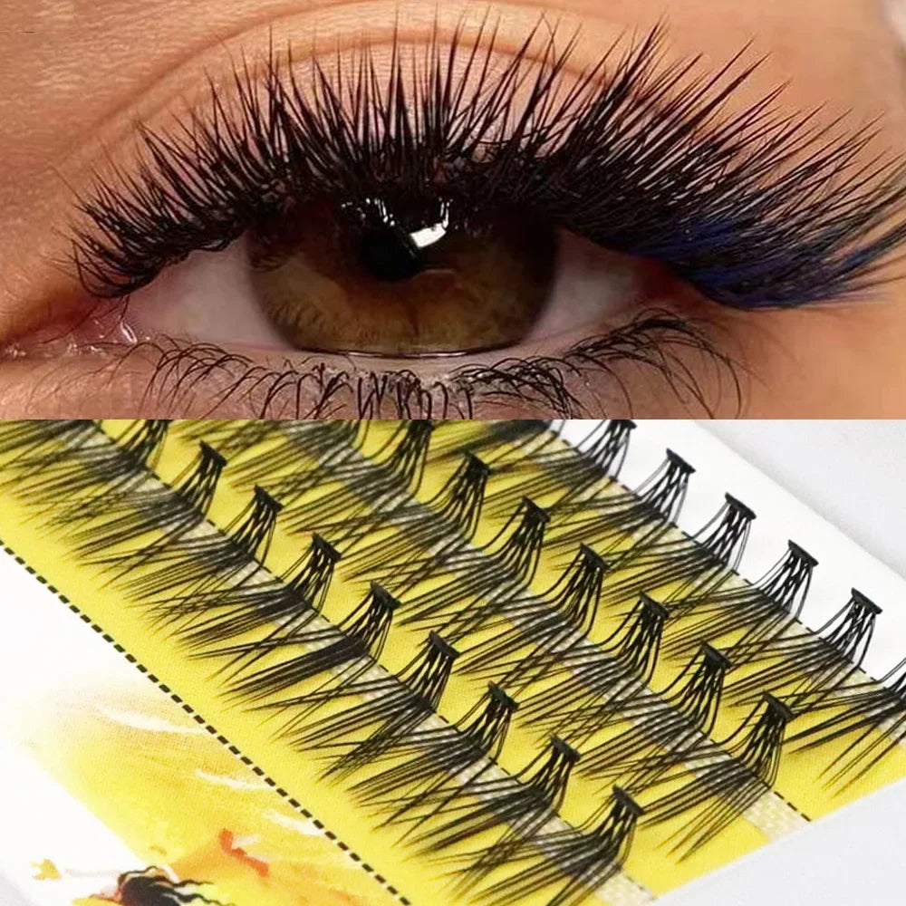 Natural Mink Eyelash Extensions, New 20D C/D/L Curl Lashes Cluster, Personal Eyelashes, Individual Lashes, Makeup Tools
