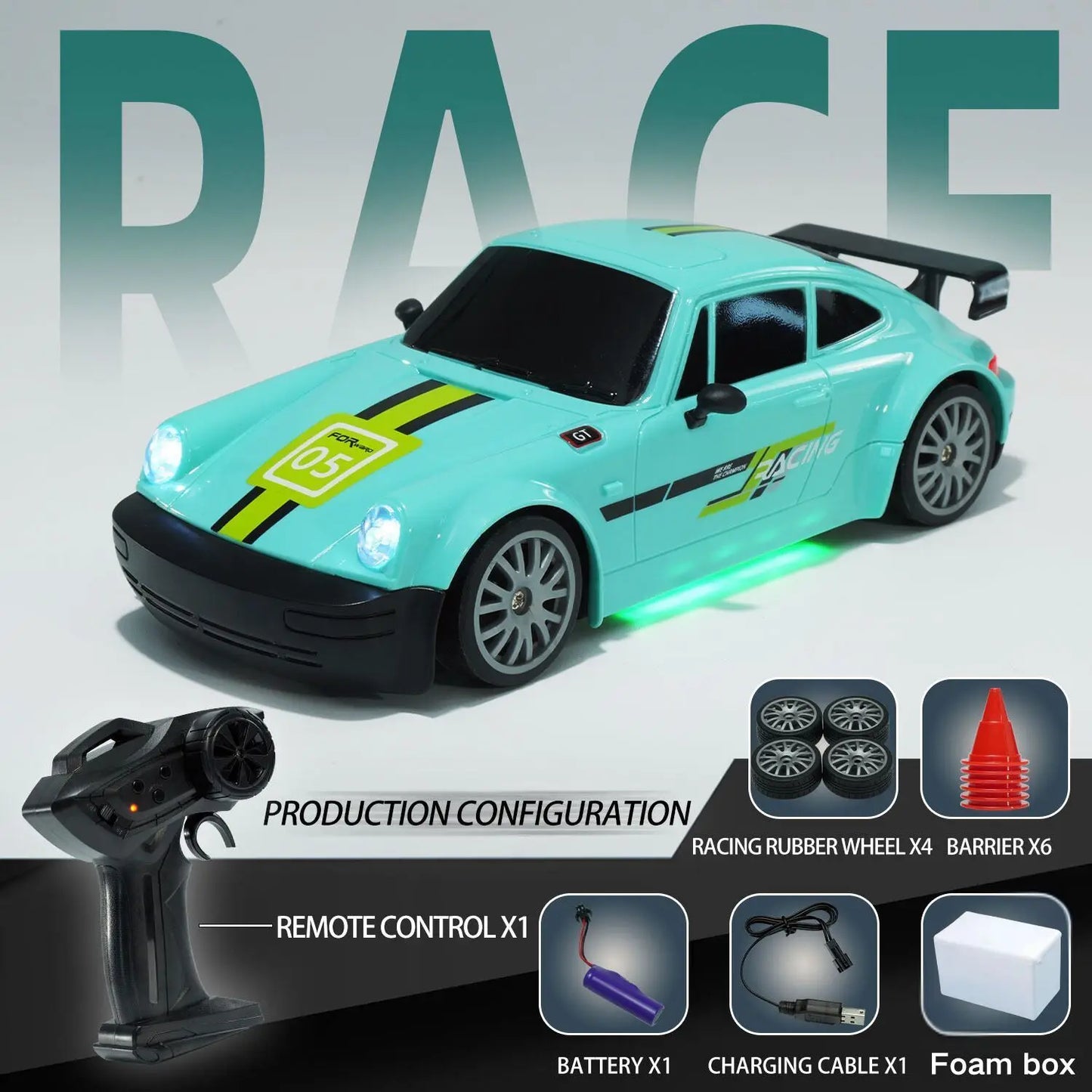 2026 New Remote Control Car, Limited Edition RC Drift GT 911, Full-Size Car, Accelerator, Four-Wheel Drive, Racing Car, Boy Toy.