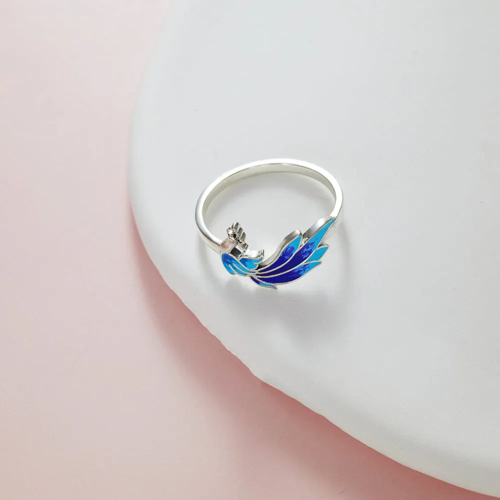 New Hoops Earrings Original 925 Sterling Silver Blue Zircon Phoenix Earrings Luxury Elegant Women's Jewelry Anniversary Gifts