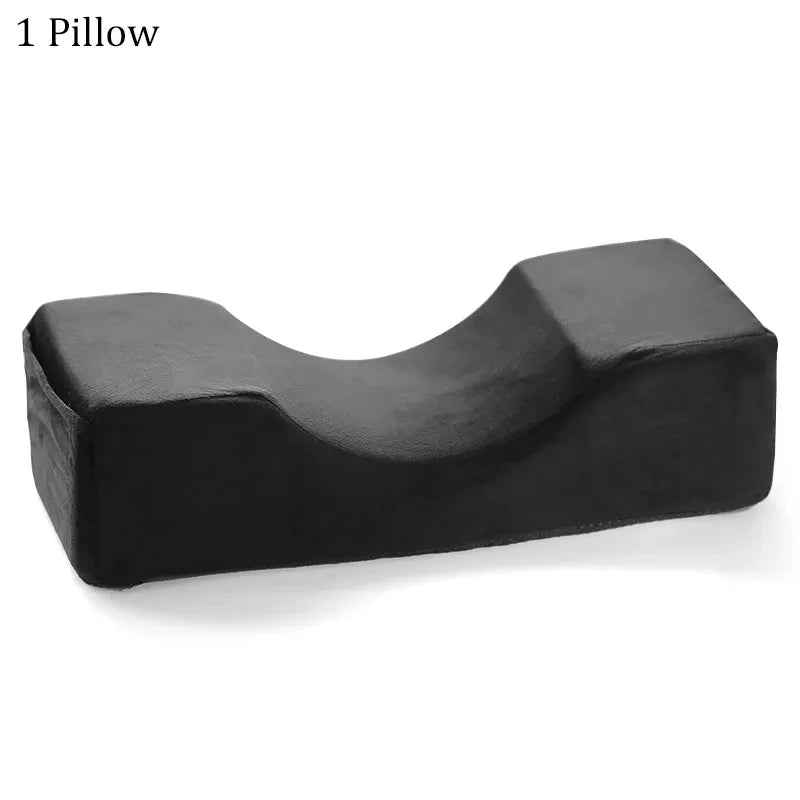 Grafted Eyelash Pillow Neck Support Grafting Lashes Memory Foam Cushion Eyelash Extension Soft Pillow With Pocket Makeup Salon