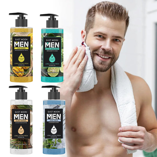 Fragrance Shower Gel Gift Set Deep Cleansing Shower Gel Moisturizing Refreshing Scent Long Lasting Fragrance Oil Control