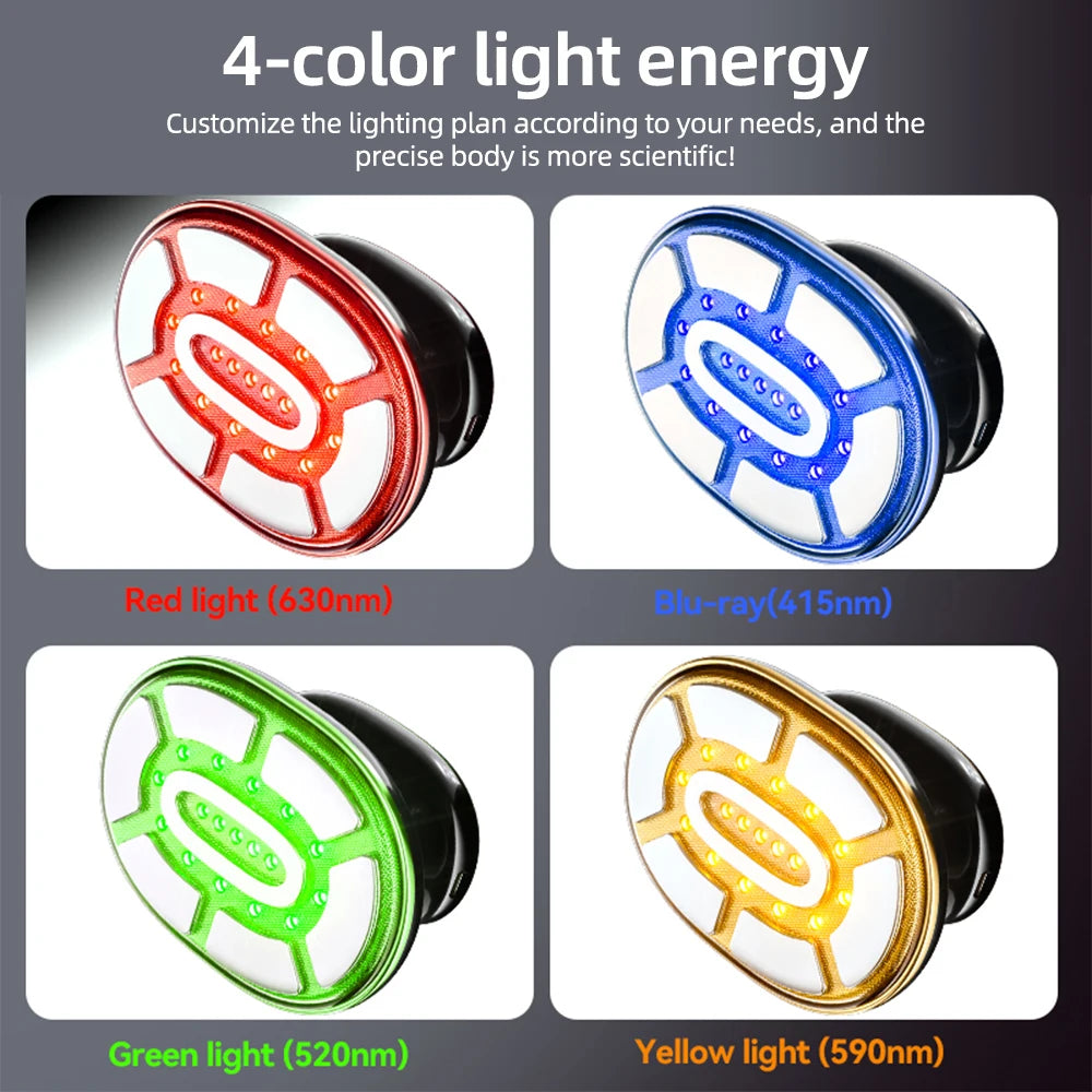 RF Slimming Instrument Household Belly Reduction Shaping Red Light Heating Fat Push Machine 4-Color LED Body Massage Introduces