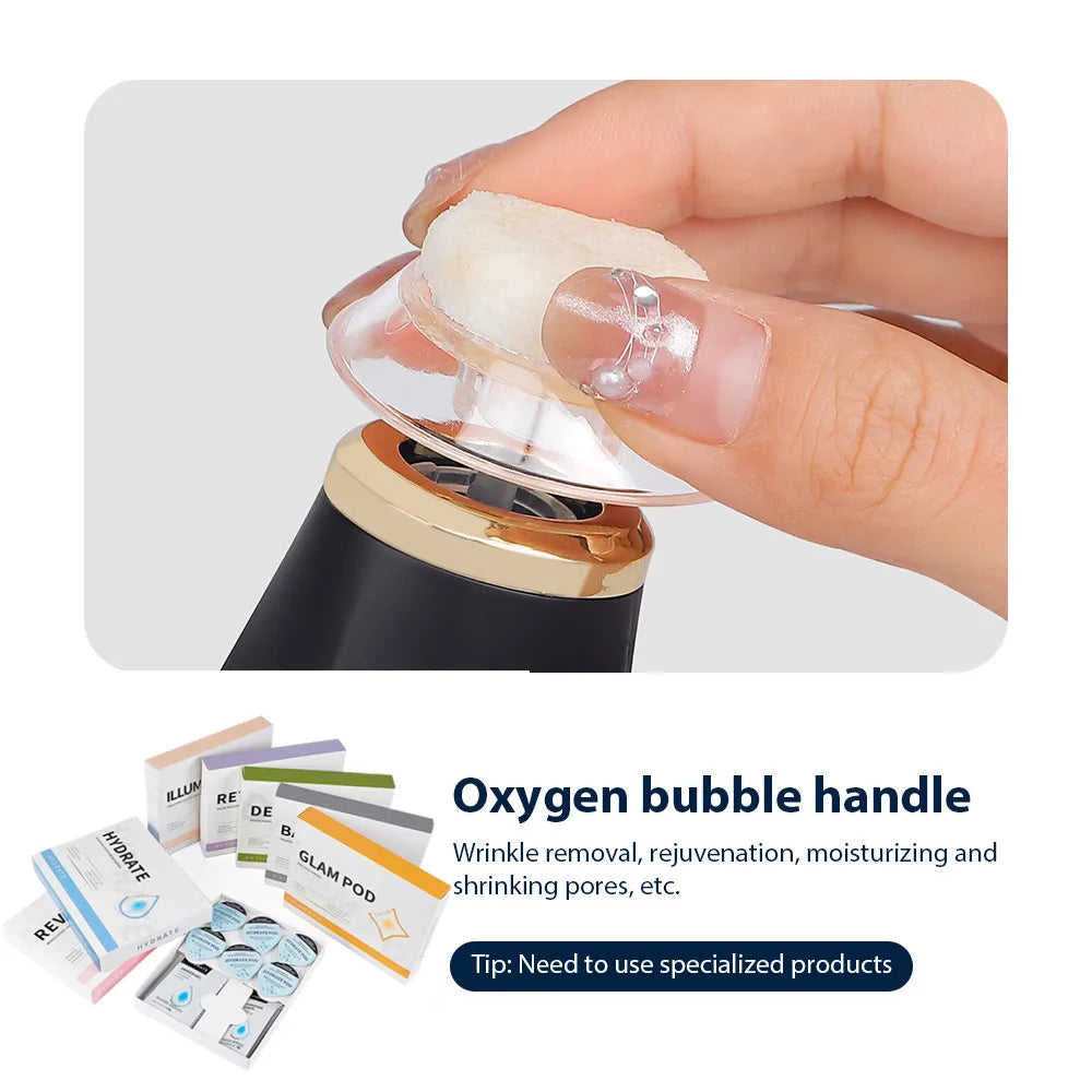 CO2 Bubble Oxygen Beauty Machine Facial SPA Oxygen Bubble Pen CO2 Oxygen Portable Facial Machine CO2 Gel Facial Skin Care Device