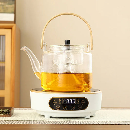 220V Electric Ceramic Stove Tea Stove Electric Hot Plate Heater Stove 7 Gear Heating Furnace Smart Tea Maker Water Boiler 1300W