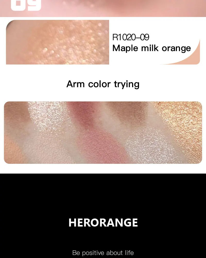 Red Brown Eyeshadow Palette Multifunctional Makeup Palette Silky Matte Coral Red Eyeliner Silkworm Lower Shadow Eyeliner Makeup