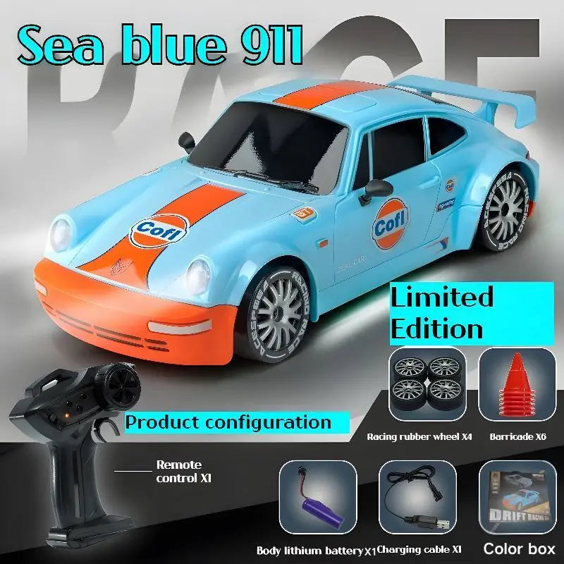 2026 New Remote Control Car, Limited Edition RC Drift GT 911, Full-Size Car, Accelerator, Four-Wheel Drive, Racing Car, Boy Toy.