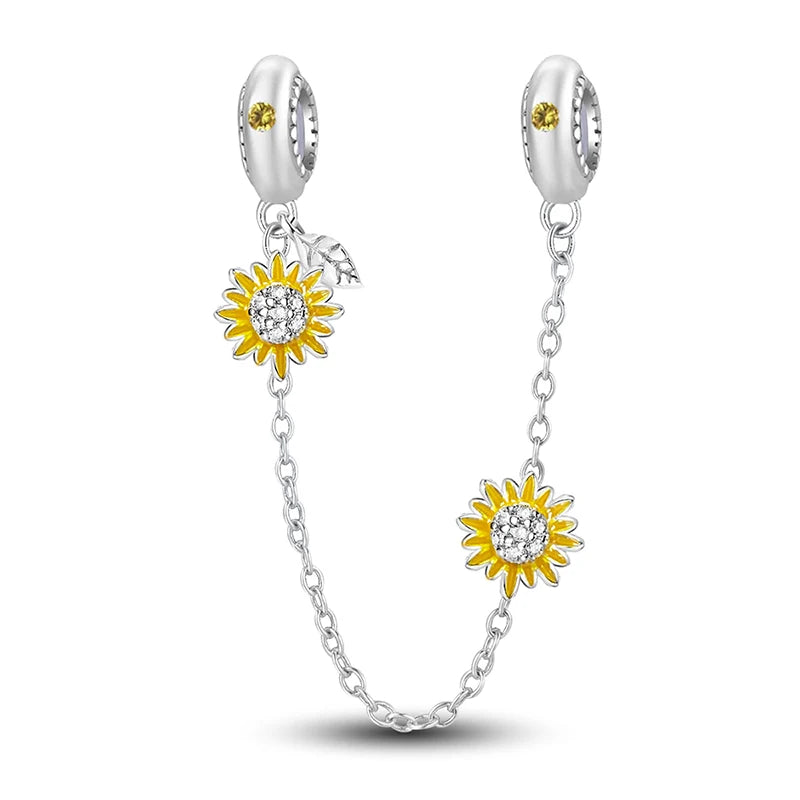 Shecharms 925 Sterling Silver Love Heart Firefly Golden Series Charms Fit DIY Making Bracelet Necklace High Quality Fine Jewelry