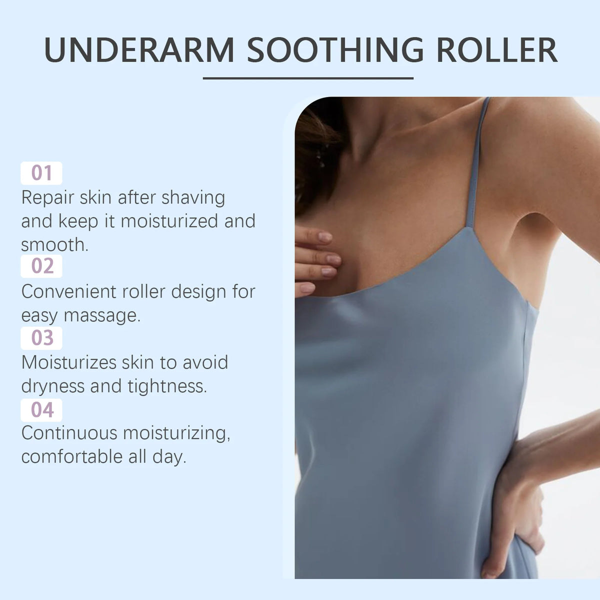 After Hair Removal Cream Moisturizing Relieve Armpit Skin Pain Discomfort Reduce Redness Improve Dullness Repair Underarm Cream