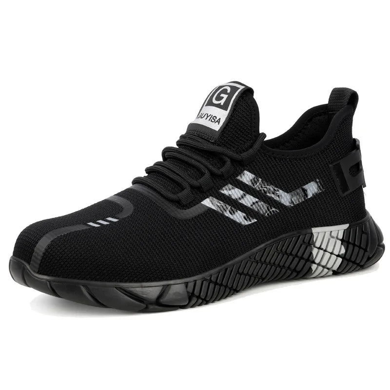 Work Sneakers Men Safety Shoes Construction Steel Toe Work Shoes Safety Boots Men Shoes Anti-Puncture Working Summer Kevlar