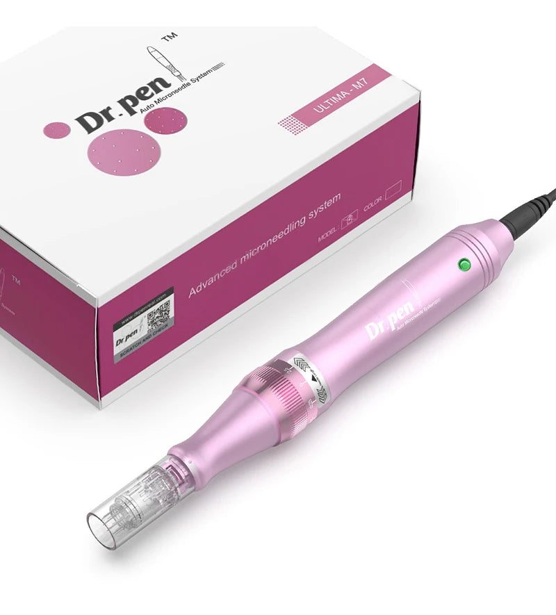 Electric Dr. Pen Ultima M7 Professional Derma Pen Nanoneedles Tatoo Machine 0.25mm Needle Skincare Tool SPA Care
