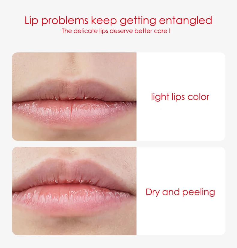 BIOAQUA Natural Fruits Lip Balm Moisturizing Jelly Nourishing Anti Wrinkle Lipstick Non-Stick Long-lasting Lips Care
