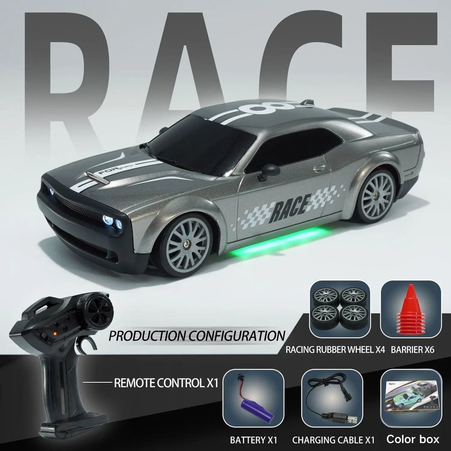 2026 New Remote Control Car, Limited Edition RC Drift GT 911, Full-Size Car, Accelerator, Four-Wheel Drive, Racing Car, Boy Toy.