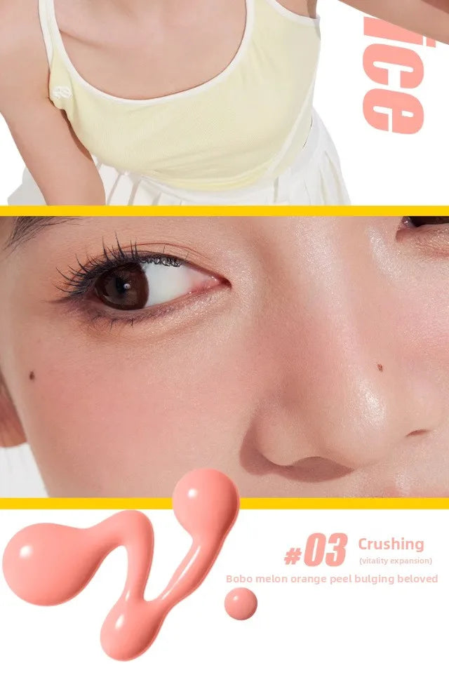 Judydoll Natural Flushed Liquid Blush - Brightening Glow Cheek Tint for Radiant Blurring Effect