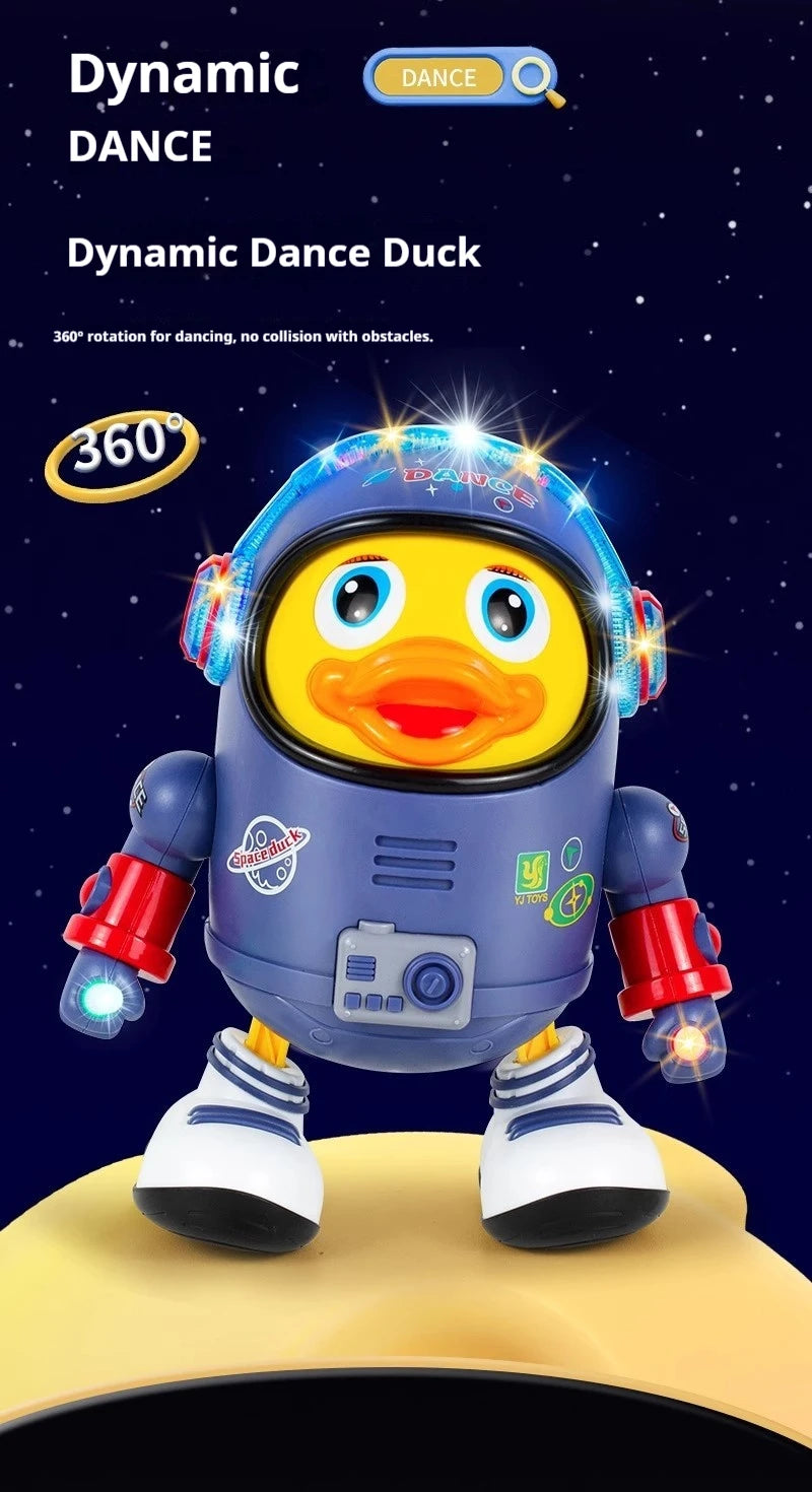 Hot Sale Electric Dancing Space Duck, Singing & Swaying Robot Toy, Interactive Educational Learning Gift for Kids