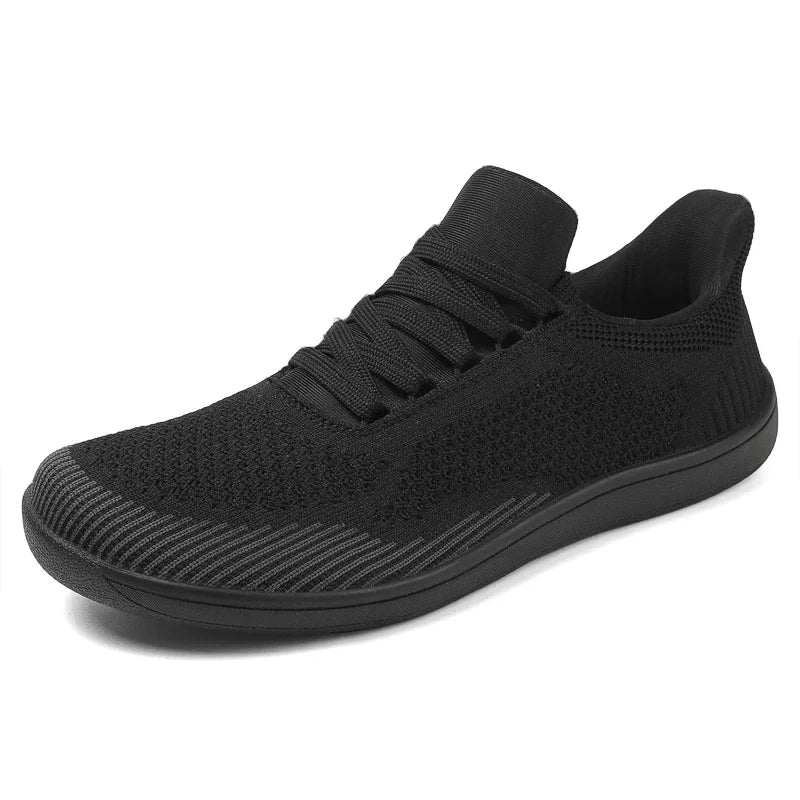 Plus Size 50 51 52 53 54 Wide Toe Box Barefoot Shoes Men Casual Mesh Shoes Minimalist Zero Drop Sneakers Breathable Big Foot