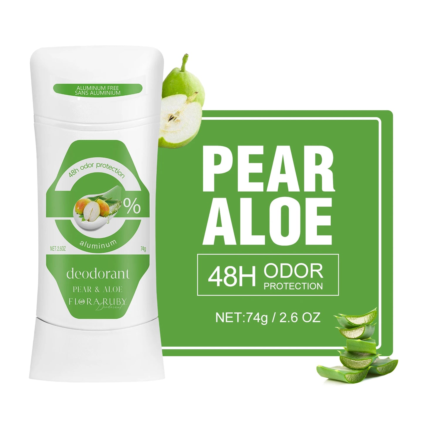 Deodorant Women Aluminum Free Antiperspirant Stick Advanced Protection Deodorants Natural Flower Perfume Deodoran 74g