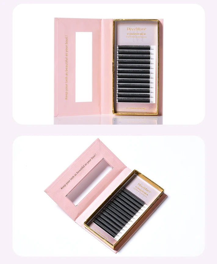 DeceMars U-Shaped 8D Eyelash Extensions (12lines/Tray)