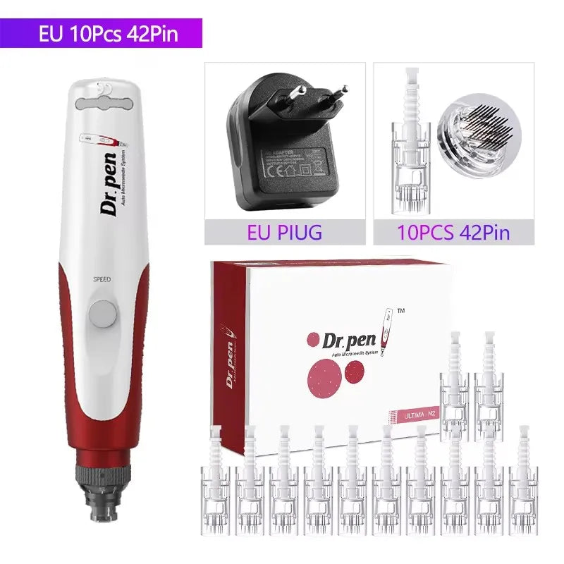 Derma Pen Ultima N2 Professional Micro Skin Pen Wireless Electric Skin Repair Tool Kit 0.25mm Needle Skin Care Device