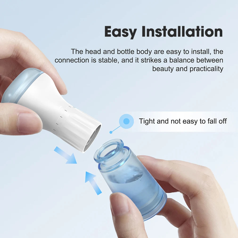 0.2mm140 Derma Stamp Adjust Dermastamp Microneedle with Serum Container for Face Scalp & Hair & Beard Body Beauty Makeup Tool