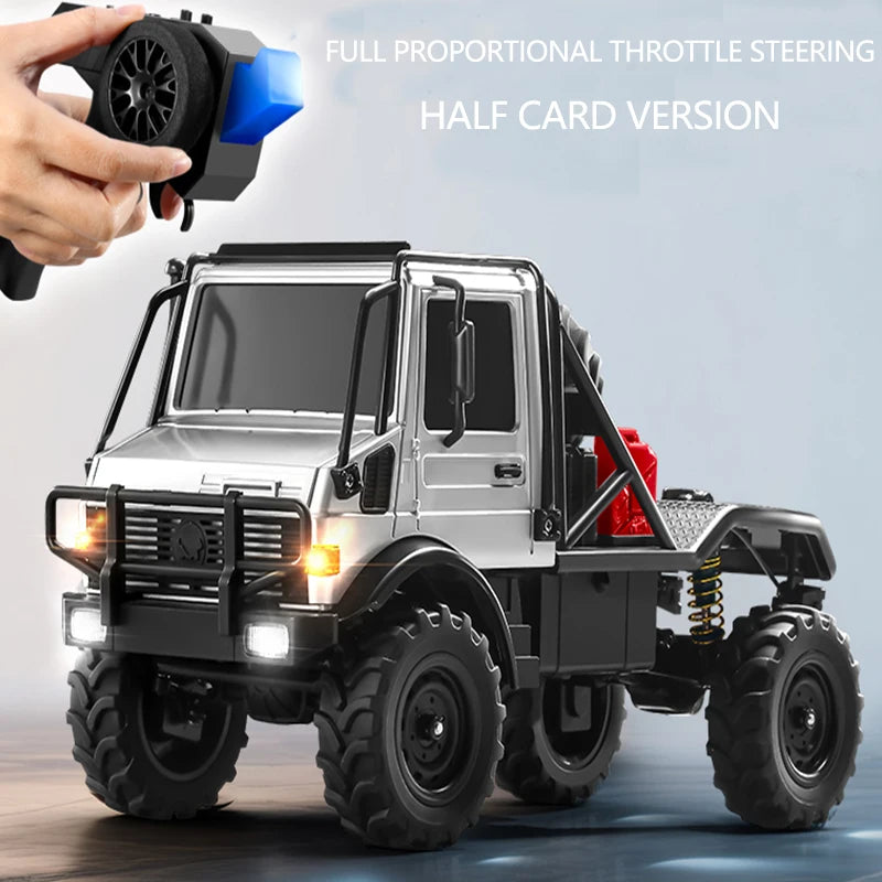 MN333 RC Car Unimog U4000 2.4GHz 1:18 4WD Full Proportional Throttle Steering Off-Road Vehicle Toy Gift Boy