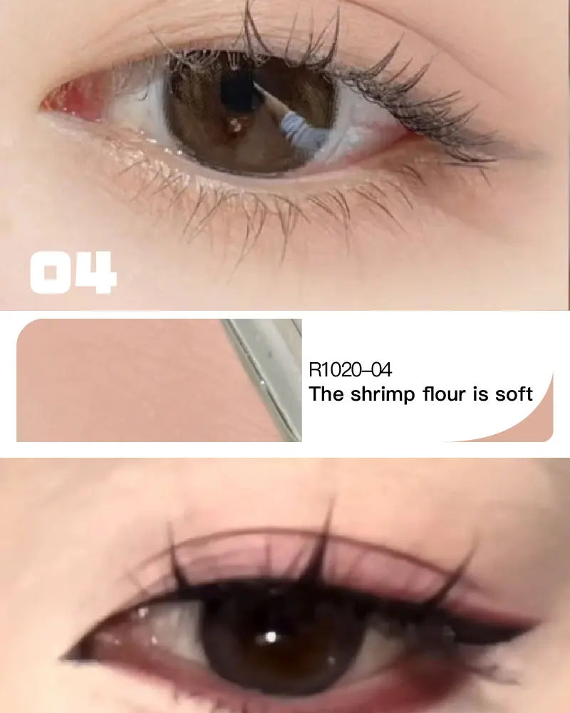 Red Brown Eyeshadow Palette Multifunctional Makeup Palette Silky Matte Coral Red Eyeliner Silkworm Lower Shadow Eyeliner Makeup