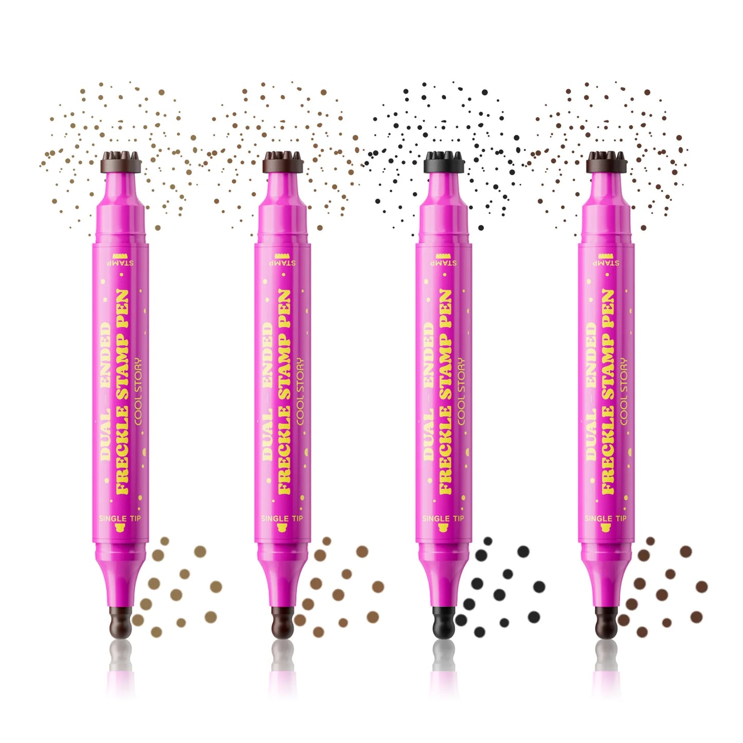 Double Eyeliner Freckles Pen All-in-One Natural Waterproof Lasting Seal Spot Pen Natural Simulation Concealer Pen Makeup Tools