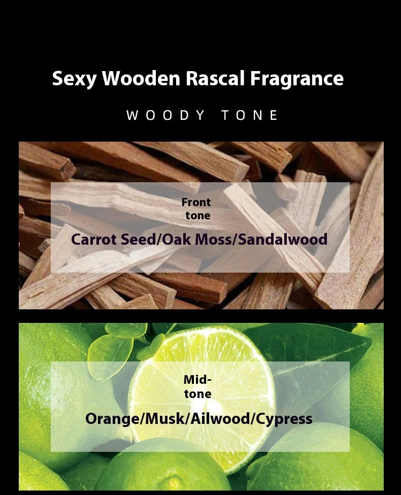 Brand Perfume Sandalwood Men Perfume Spray Flirting Pheromone Long Lasting Musk Citrus Light Fragrance Vibrant Gentleman Gift