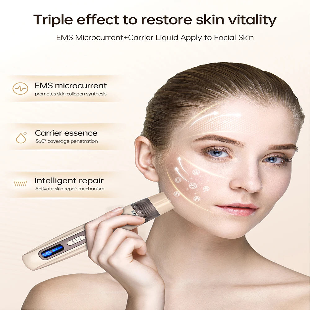 Hydra pen H5 EMS Microneedling Pen with 30PCS Cartridges Needle Length 0.25 mm