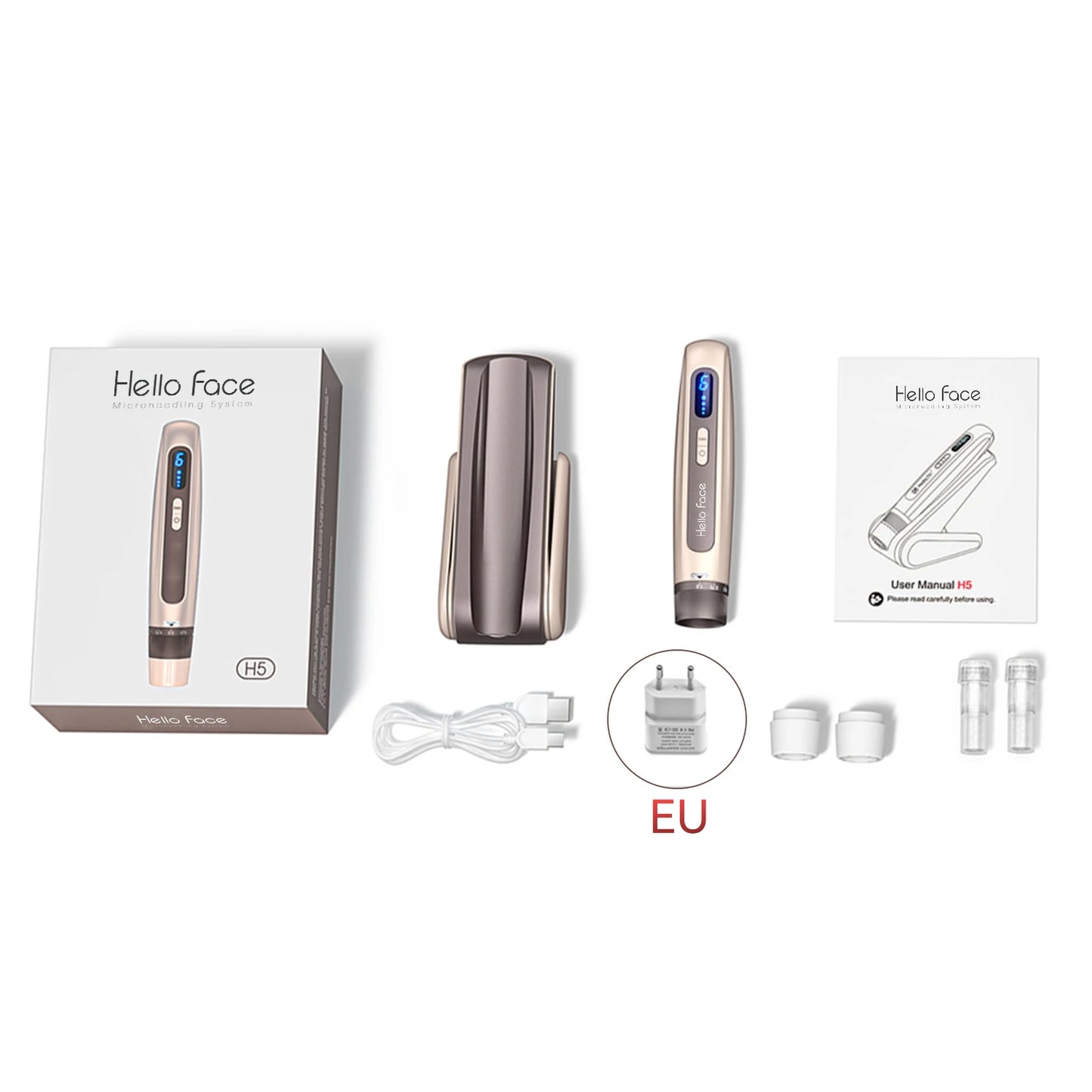 Original Hello Face H5 Dr. Pen EMS Microneedling Pen needle length 0.25 mm