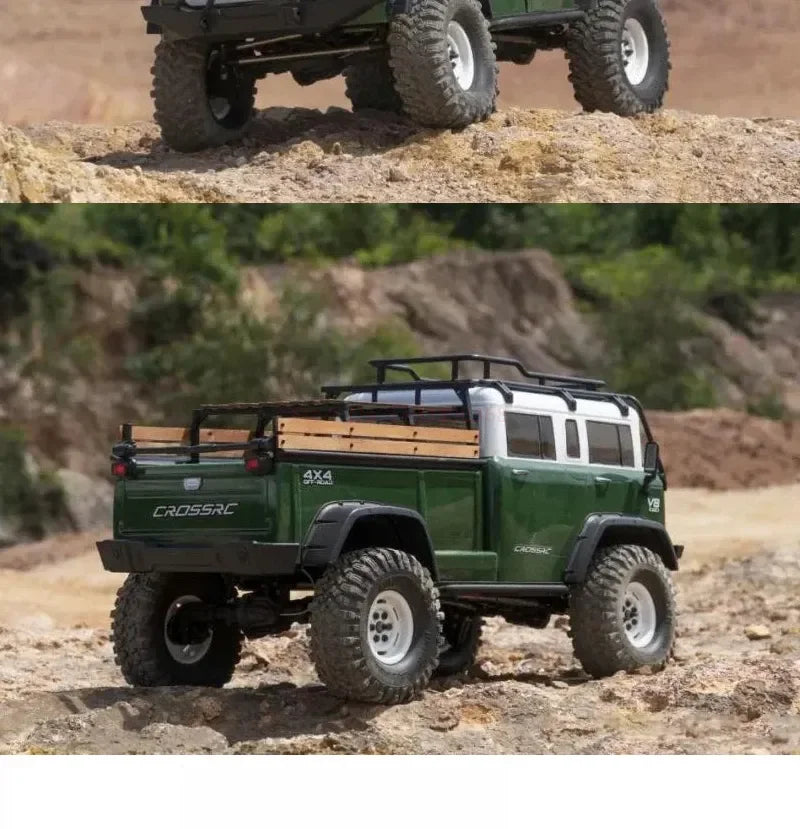 CROSSRC EMO JT4 RTR Simulation Climbing Truck Four-Wheel Drive Off-Road Rc Remote Control Electric Model Car Ocean Blue