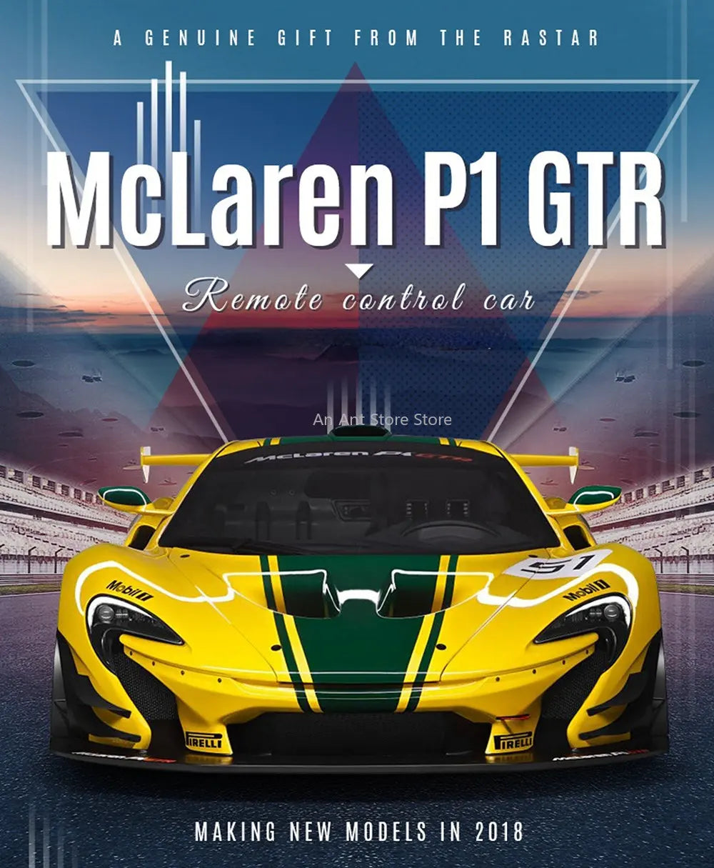 Mclaren P1 GTR RC Car 1:14 Scale Remote Control Car Model Radio Controlled Auto Machine Vehicle Toy Gift for Kids Adults