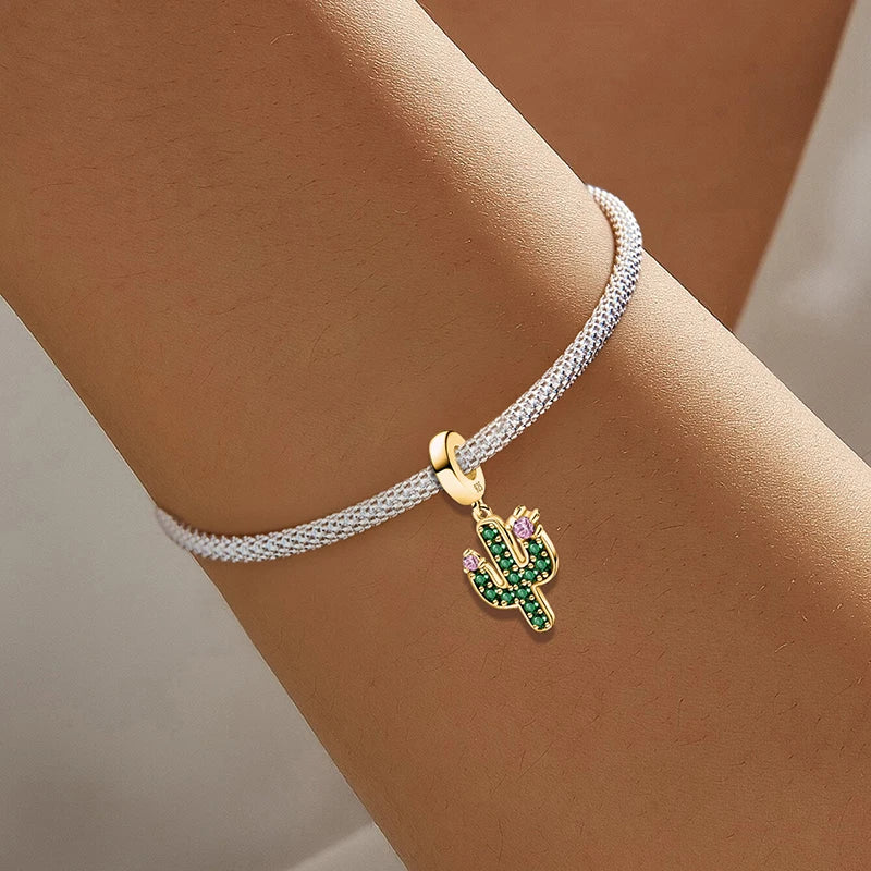 Shecharms 925 Sterling Silver Love Heart Firefly Golden Series Charms Fit DIY Making Bracelet Necklace High Quality Fine Jewelry