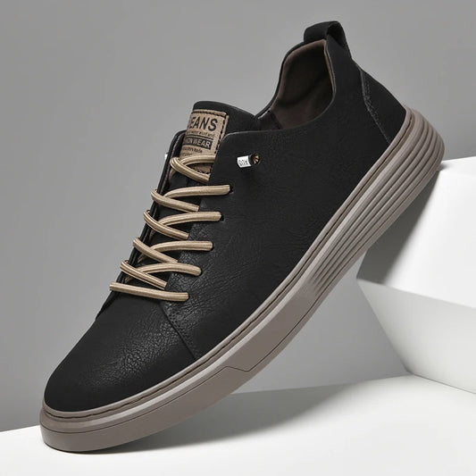Genuine Leather Men's Shoes Fashion Outdoor Skateboard Sneakers High Quality Casual shoes for Men Sport Shoes Tennis Masculino