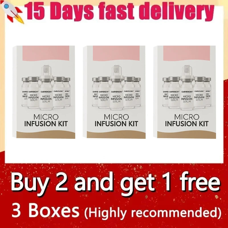 2026 New Micro Molecule Anti-Aging Serum Kit Korean Collagen Hyaluronic Acid Hydrate Firm Skin Reduce Fine Lines Shrink Pores