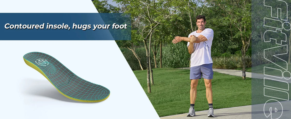 Fittington Walking Shoes Extra Wide Cushioning Casual Sneakers Wear-resisrtant Sports Hiking Shoes for Men Breathable Large Size