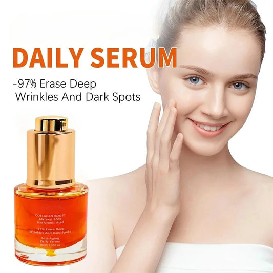 Retinol wrinkle removing facial essence instantly tightens, lifts and lightens fine lines skin care